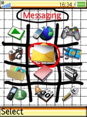 Tic tac toe theme for Sony Ericsson W580 / W580i
