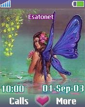 Lady Butterfly k700 theme