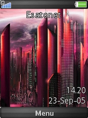 Red City theme for Sony Ericsson Naite