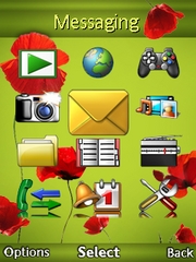 Blooming flowers theme for Sony Ericsson Yari