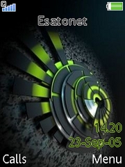Black and Green W830 theme