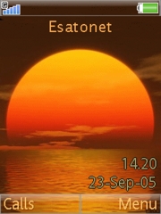 Orange Sun K800 / K800i theme