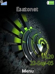 Black and Green theme for Sony Ericsson W705