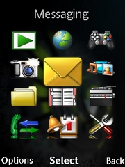 Black and Green W995  theme