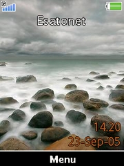 Rock beach theme for Sony Ericsson zylo