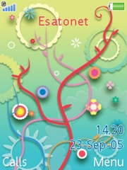 Flowers W580 theme