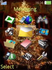Merry Christmas theme for Sony Ericsson K800