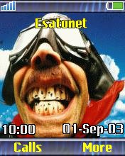 Biker smiling_ani k700 theme