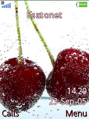 RedCherries theme for Sony Ericsson W580 / W580i