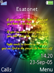 Mirror ball K810 theme