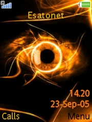 Burning Eye W580 theme