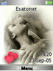 Animated Love Couple C510  theme
