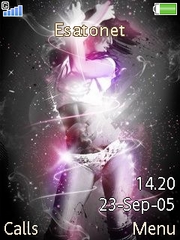 Pink dancer W830 theme