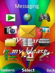 You are in my Heart W705  theme
