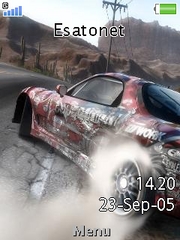 Need For Speed theme for Sony Ericsson W890