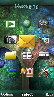 Green Tree theme for Sony Ericsson Aino