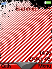 Red-Stripes & Splash theme for Sony Ericsson K800