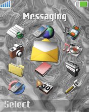 Abstract chrome k700 theme
