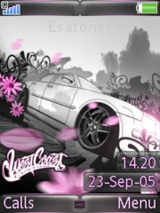 Pink grey W580 theme