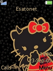 Evil Kitty W830 theme