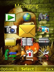 Pumpkin Bomb theme for Sony Ericsson W705