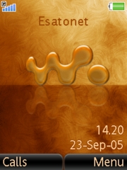 Orange Shade Walkman K770  theme
