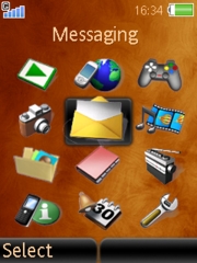 Orange Shade Walkman K770  theme