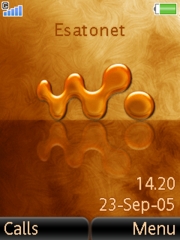 Orange Shade Walkman S500 theme