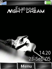 Night Dream theme for Sony Ericsson Elm