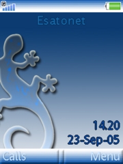 Blue salamander W850 theme