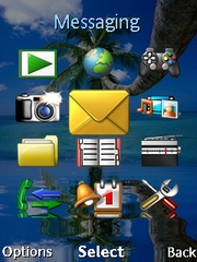 Palm beach theme for Sony Ericsson G705