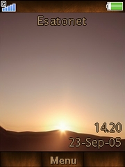 Sunset View  theme for Sony Ericsson W705