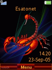 Red Scorpio W705  theme