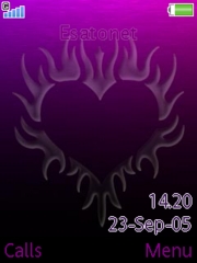 Heart&fire K800 / K800i theme