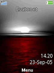 Red Sunset theme for Sony Ericsson Cedar