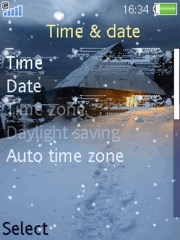 In the snow 