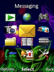 Neon Flower W995  theme