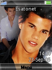 Taylor Lautner theme for Sony Ericsson W890