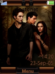 New Moon theme for Sony Ericsson zylo