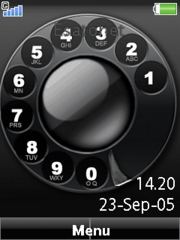 Dial a Clock theme for Sony Ericsson W910