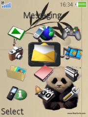 Sweet Panda theme for Sony Ericsson T650