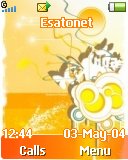 Orange butterfly W300 / W300i theme