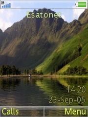 Green Lake theme for Sony Ericsson K800