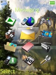 Green Lake theme for Sony Ericsson K800