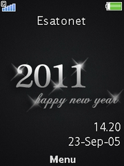 Happy new year theme for Sony Ericsson Z780