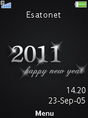 Happy new year theme for Sony Ericsson G705