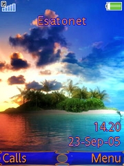 Tropical theme for Sony Ericsson K810 / K810i