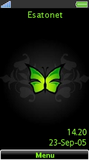 Green butterfly Aino  theme