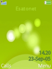 Green bubbles W850 theme