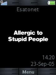 Allergic theme for Sony Ericsson Cedar
